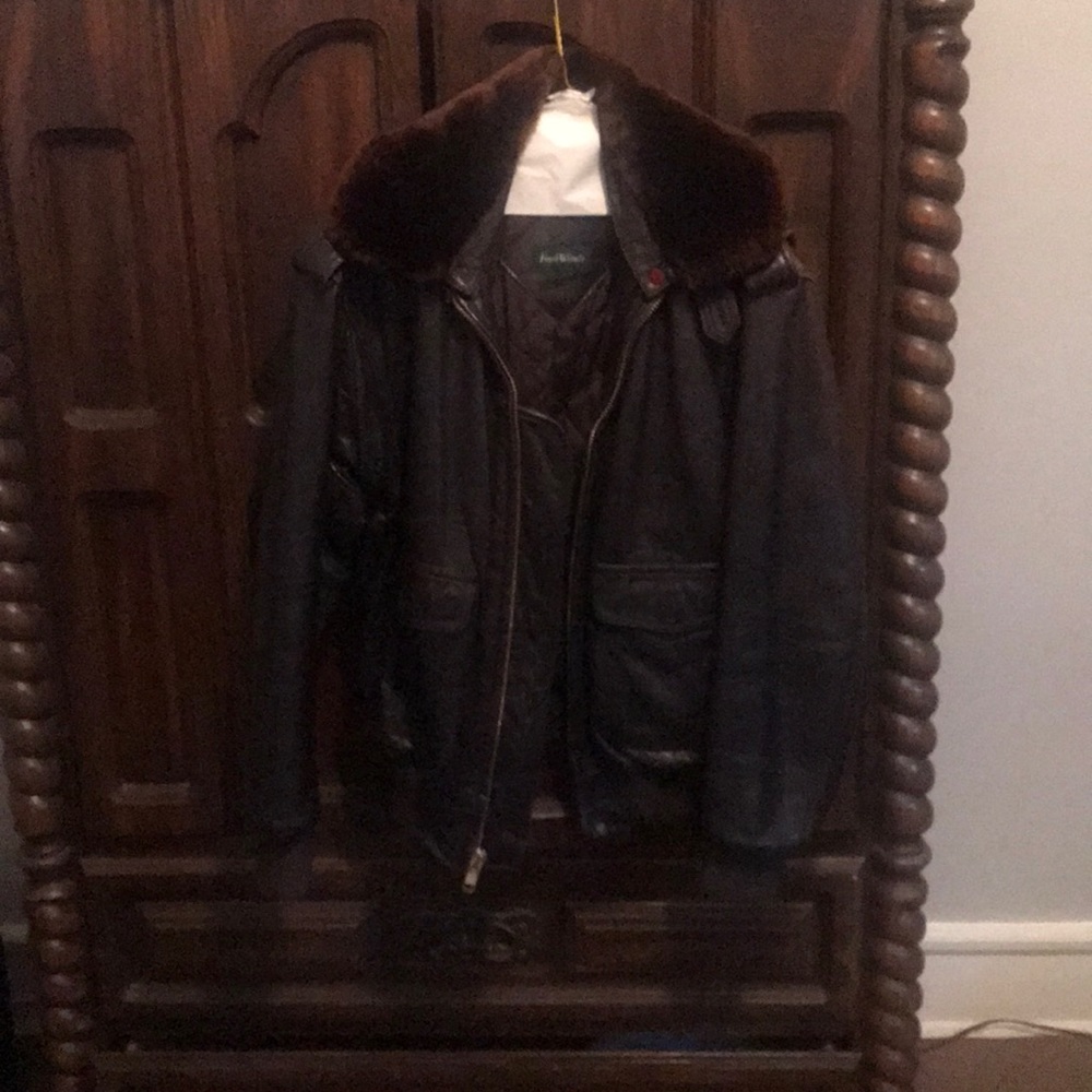 Leather aviator jacket, excellent condition